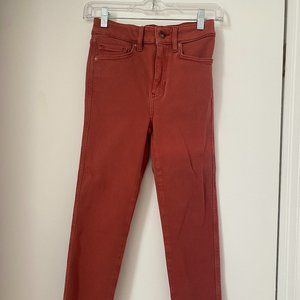 Free People Deep Red Jeans size 26